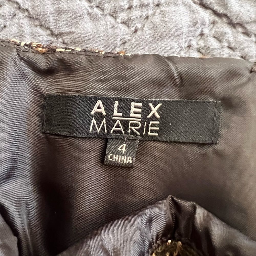 Alex Marie Lined Tweed Skirt 4 - Picture 3 of 5